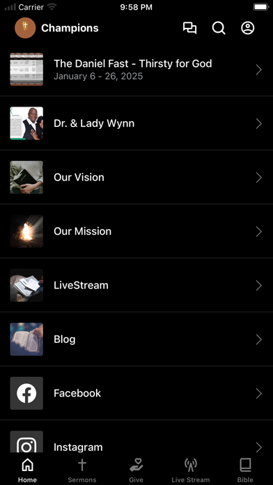 Champions for Christ iPhone screenshot 1 - Education app