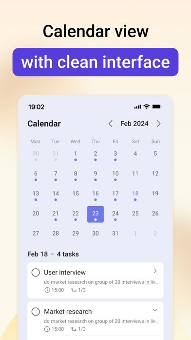 TodoGPT: Calendar & Reminders Screenshot