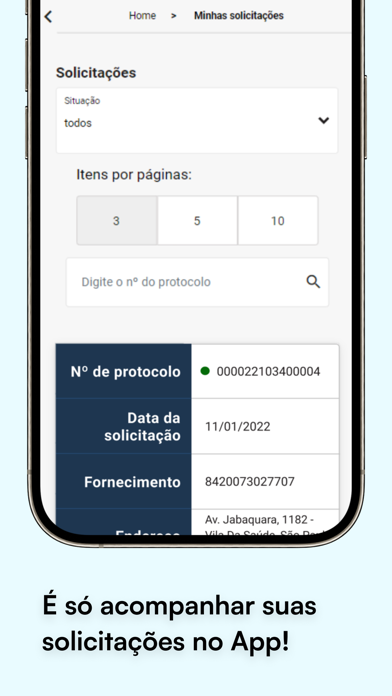 Sabesp Mobile Screenshot