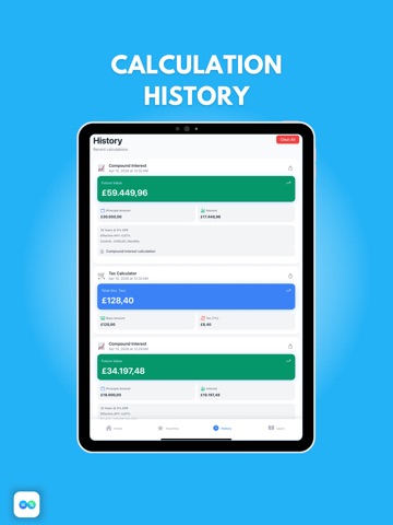 Compound Interest Calculator # iPad screenshot