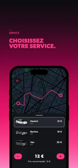 Capture d'écran de Heetch - Commandez Un VTC 24/7 sur iPhone 2