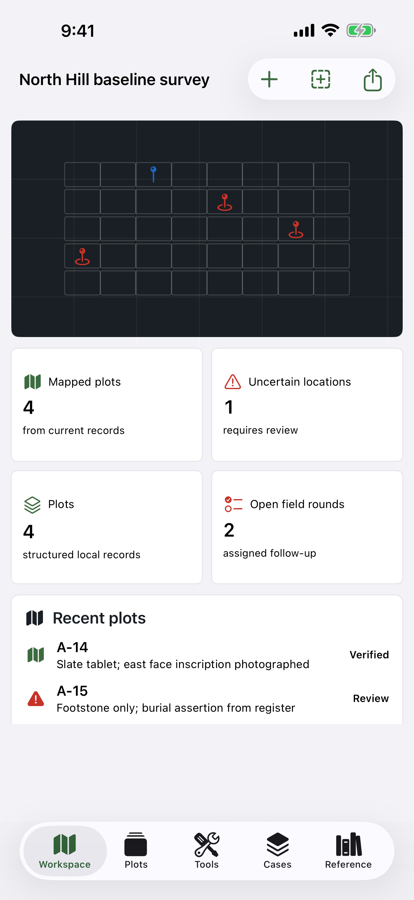 StoneDocket: Cemetery Map screenshot 1 of 4