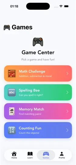 Capture d'écran de KidLearn – Language Learning sur iPhone 4
