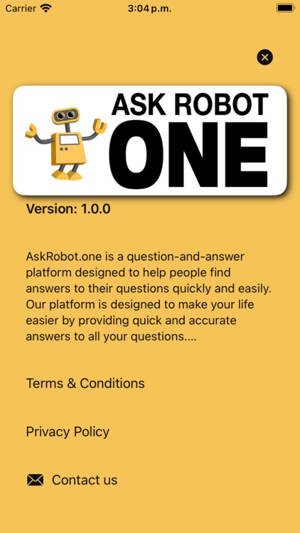 Ask Robot One