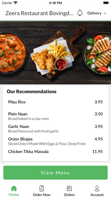 Zeera Restaurant Bovingdon Screenshot