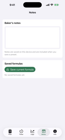 Sourdough Planner screenshot