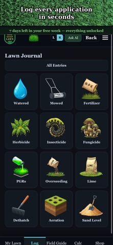One Stop Lawn: Lawn Care + AI iPhone screenshot