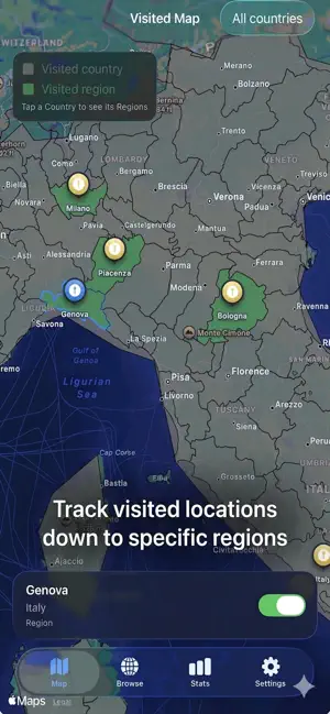 VisitedMap - PinTracker screenshot 2