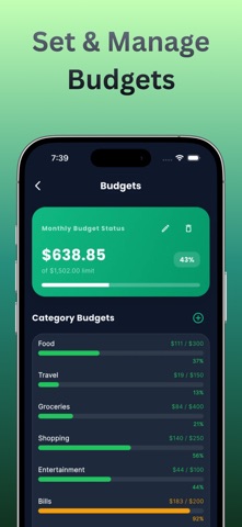 Spendıng simpler budget screenshot