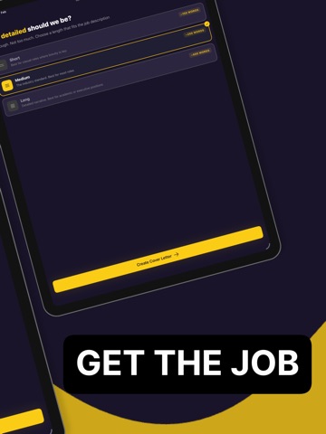 acoverlet: AI cover letters iPad screenshot