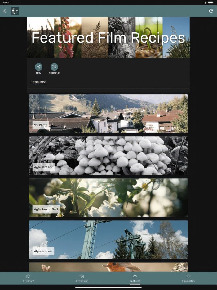 Film Recipes by Justin Gould