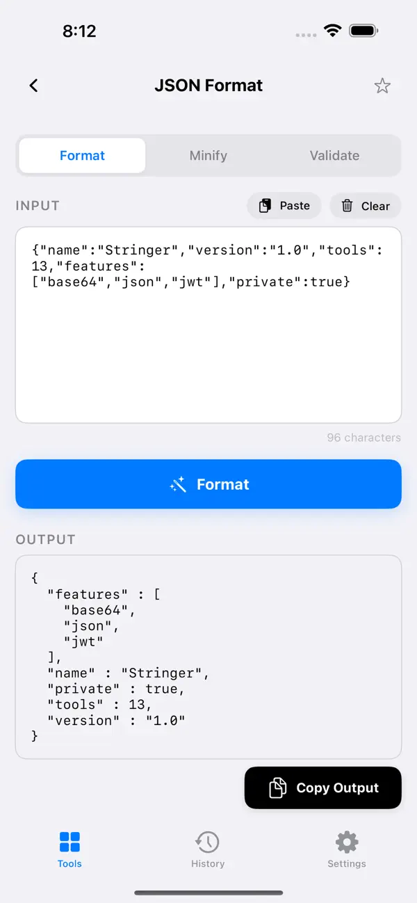#2. Stringer - Text Tools (iOS) Ved: Christopher Ciampoli