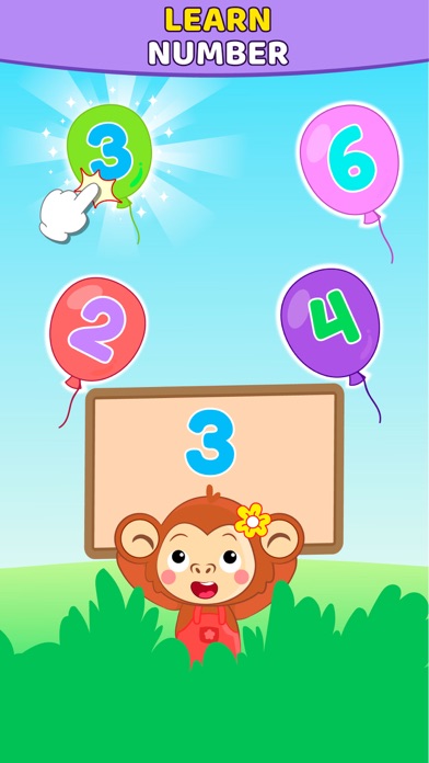Balloon Pop Baby Toddler Games iPhone screenshot