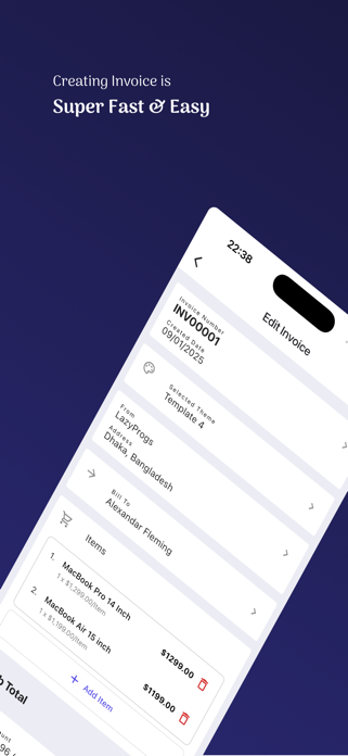 gInvoice: Great Invoice Maker Screenshot 6 of 6
