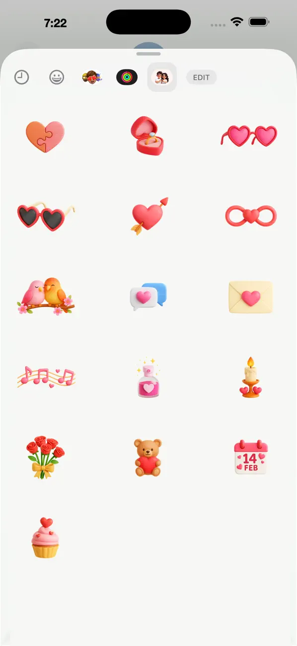 Screenshot #3 pour Cute Love Couple - WA Stickers