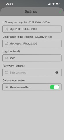 iPhotoSync Backup Service screenshot