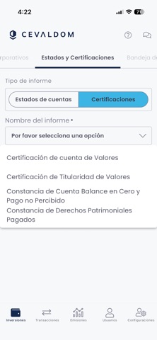 APP CEVALDOM iPhone screenshot