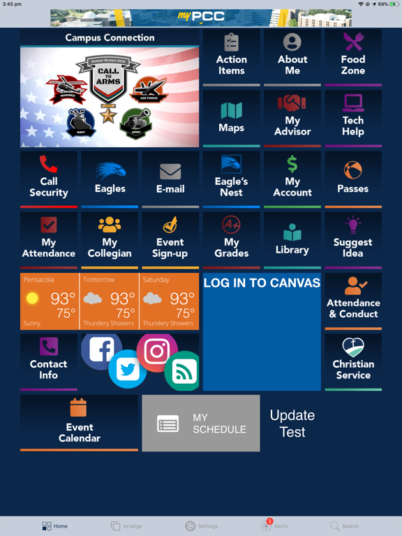 Pensacola Christian College iPad screenshot 1 - Education app