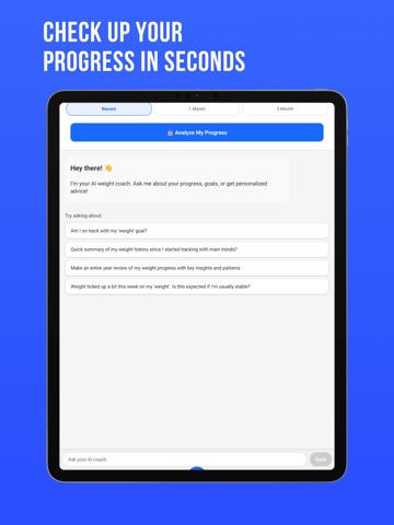 WeightyAI: Smart Weight Coach iPad screenshot