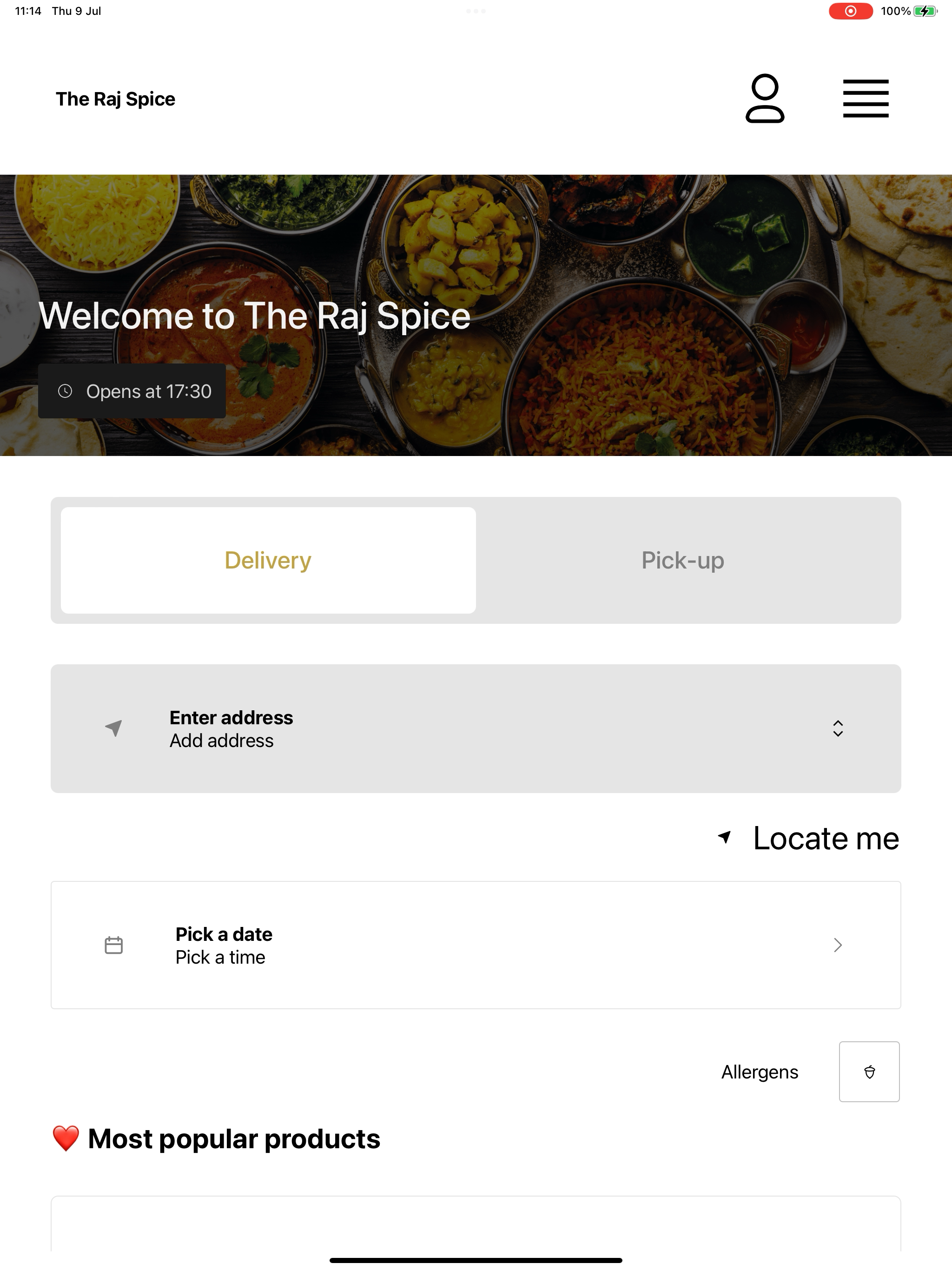 The Raj Spice UK screenshot 14