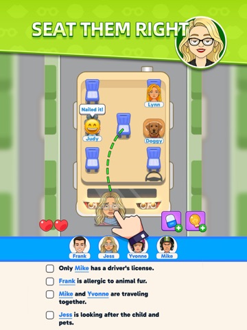 Seat Clue: Logic Puzzle Game iPad screenshot