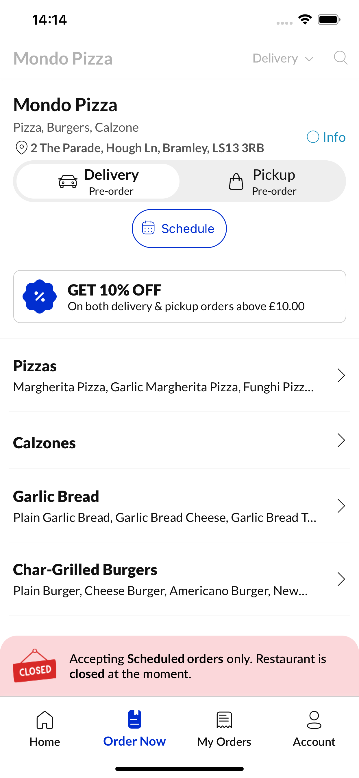 Mondo Pizza - Bramley