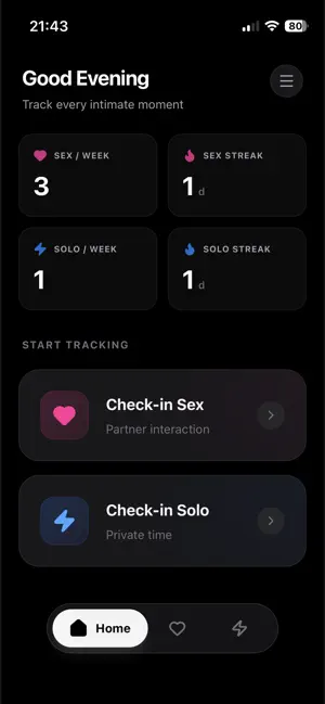 My Intimacy Tracker screenshot 1