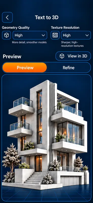 Blend3D: Image to 3D screenshot 3 of 9