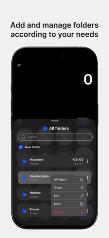 Calculator & Budget app screenshot