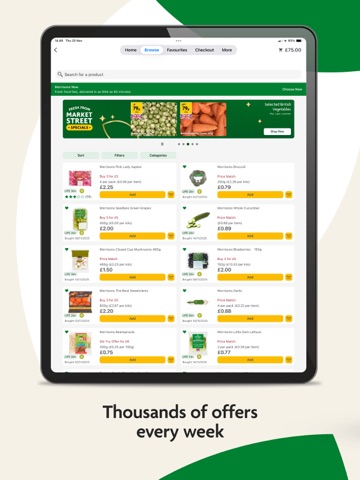 Morrisons Grocery Shopping iPad screenshot 6