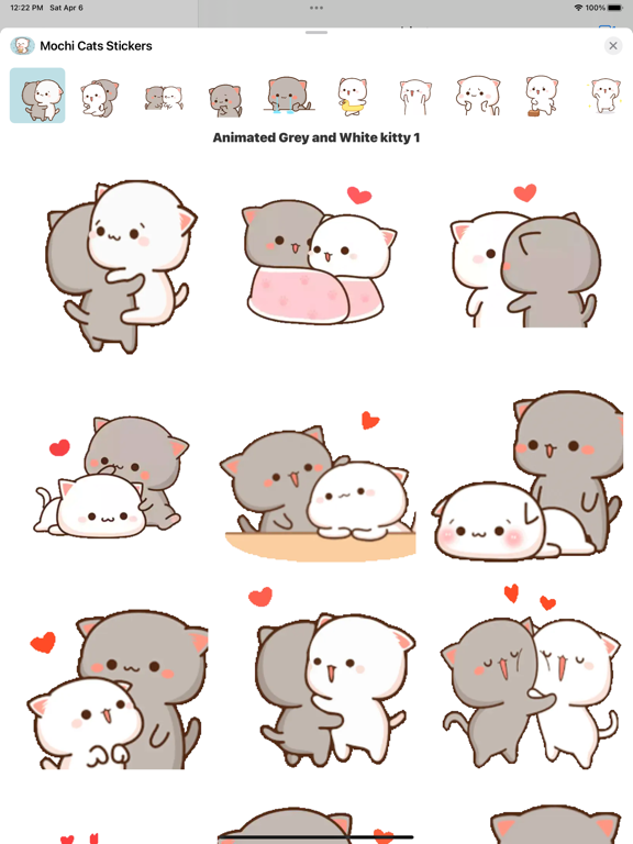 Screenshot #4 pour Animated Mochi Cats Stickers