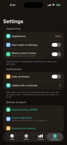 Streak Stones のスクリーンショット
