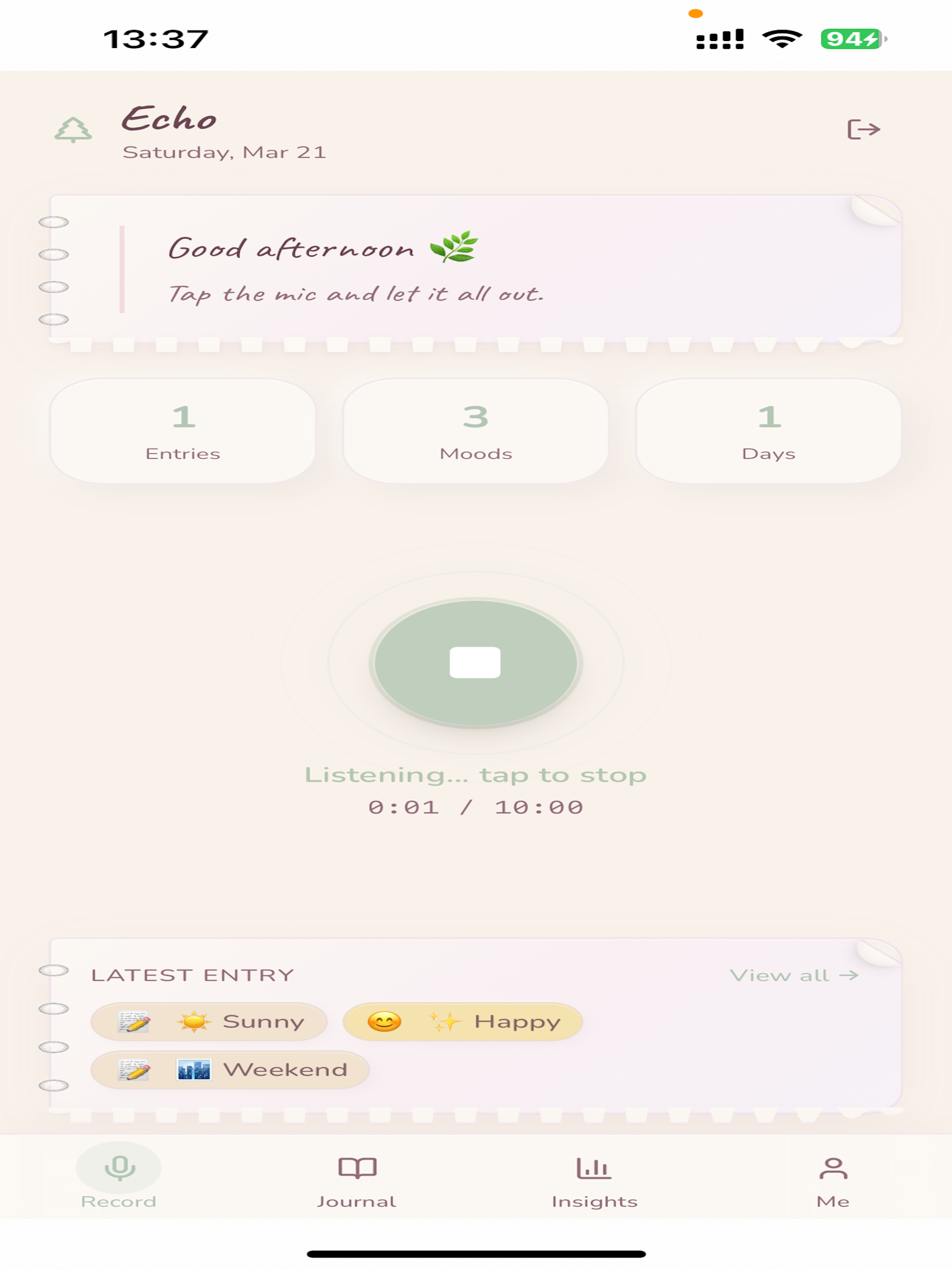 Echo: Your AI Diary screenshot 12