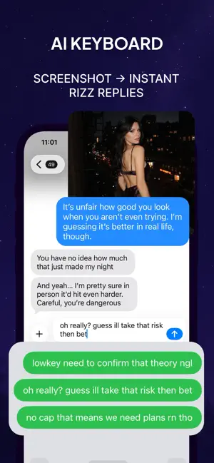 Rizzio: Rizz AI Keyboard screenshot 1