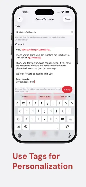 GroupSpeak: Mass Text Message screenshot 3