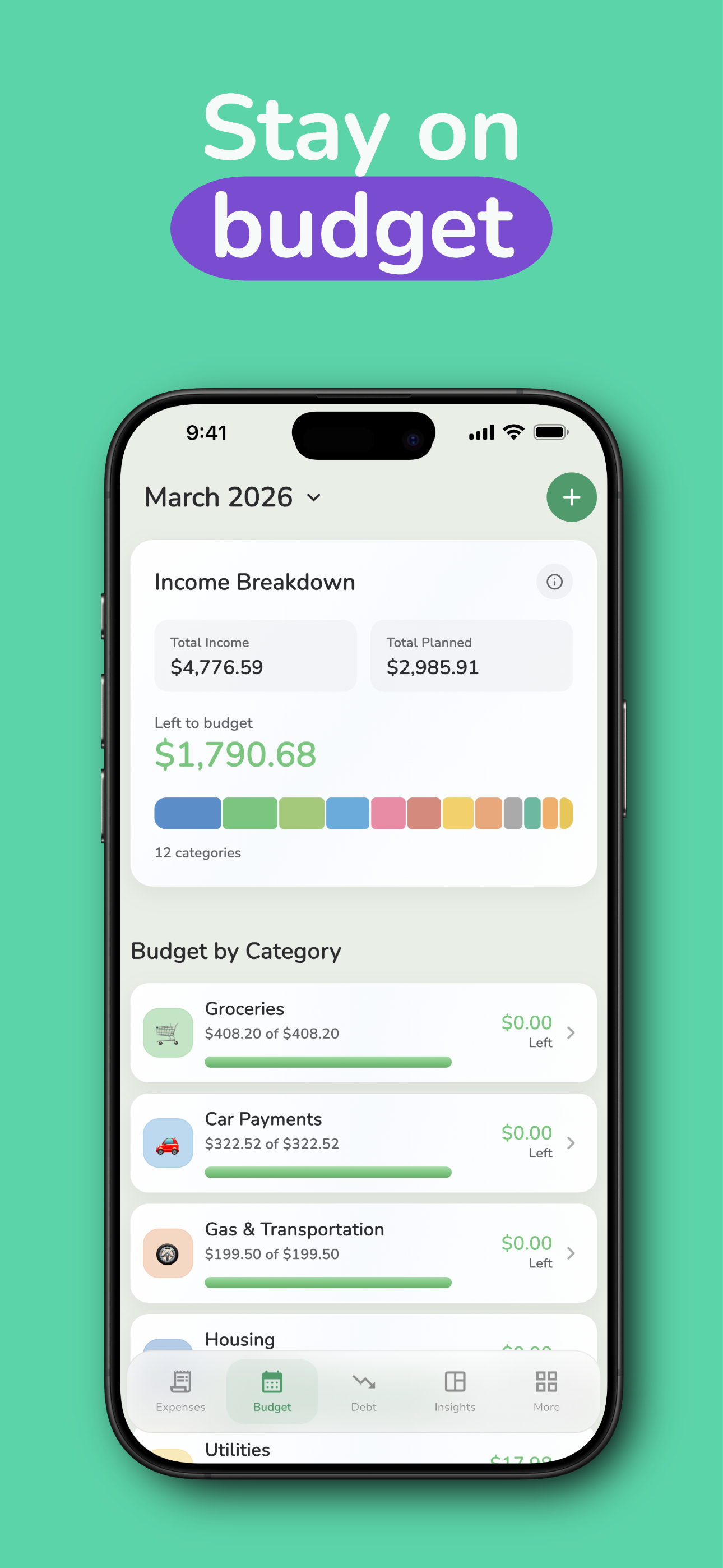 BYB: Budget & Expenses Tracker