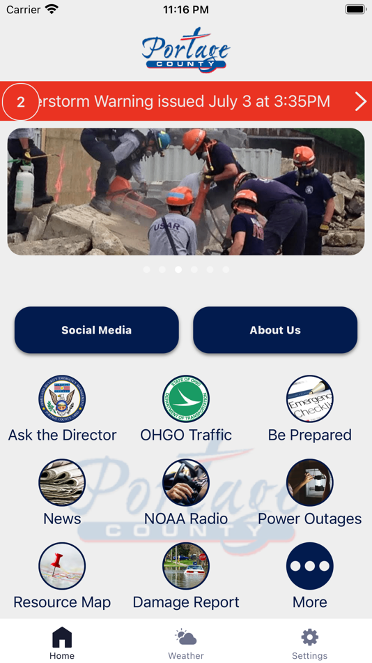 #1. Portage County EMA (iOS) De: Portage County Emergency Management