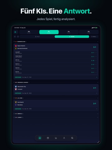 ScoreGPT: KI Fußball Prognose iPad screenshot 1