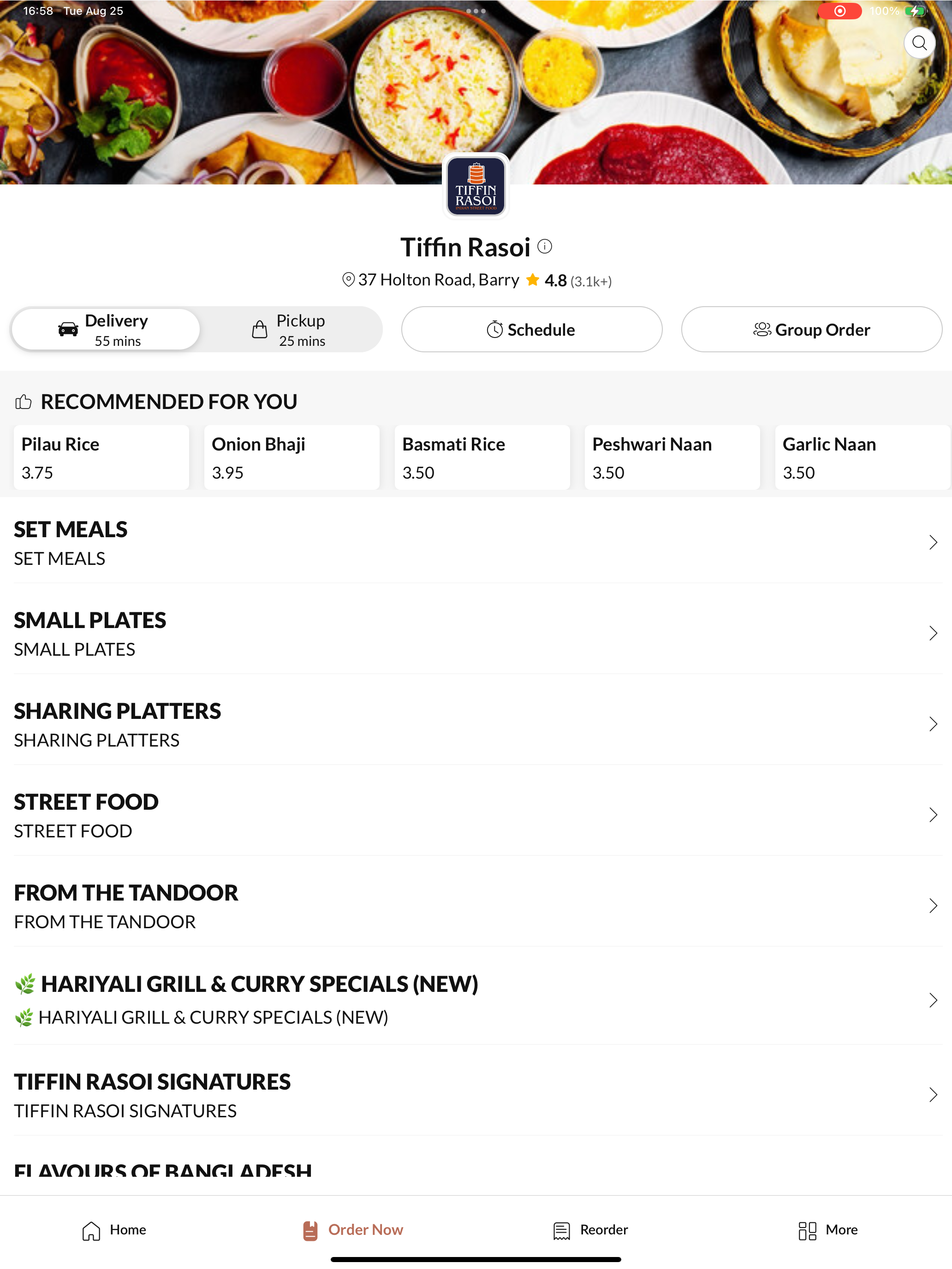 Tiffin Rasoi Barry, screenshot 6