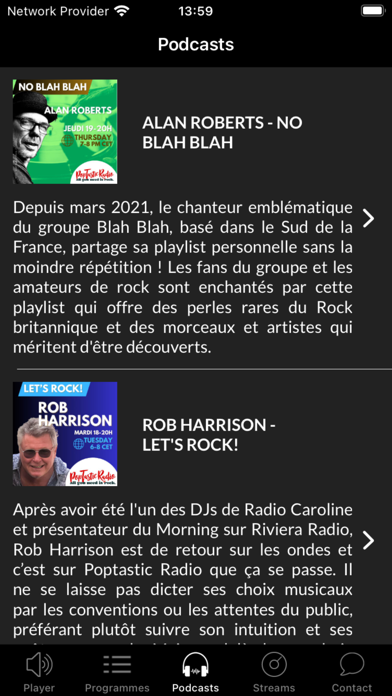 Poptastic Radio Screenshot