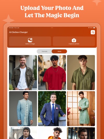 AI Clothes Changer - Closet iPad screenshot