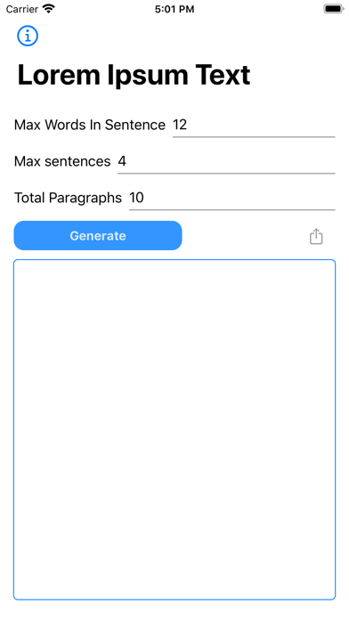 Screenshot #1 pour Lorem Ipsum Text