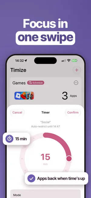Timize: App Blocker & Focus screenshot 2