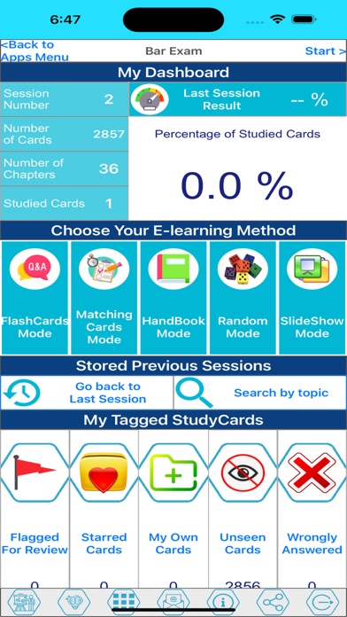 Law, Accounting & Finance Test Screenshot
