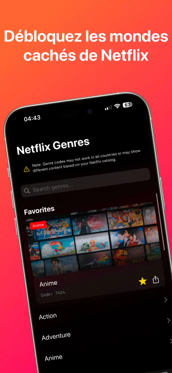 Screenshot #1 pour Code pour Netflix FlixExplorer