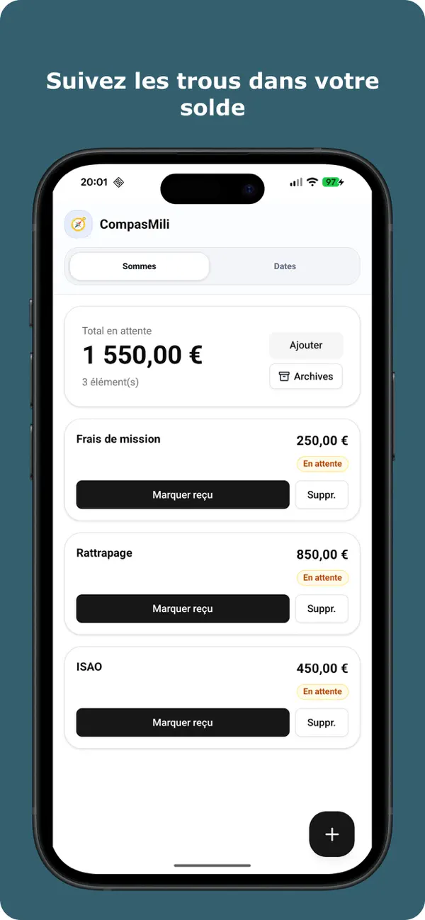 Screenshot #1 pour CompasMili