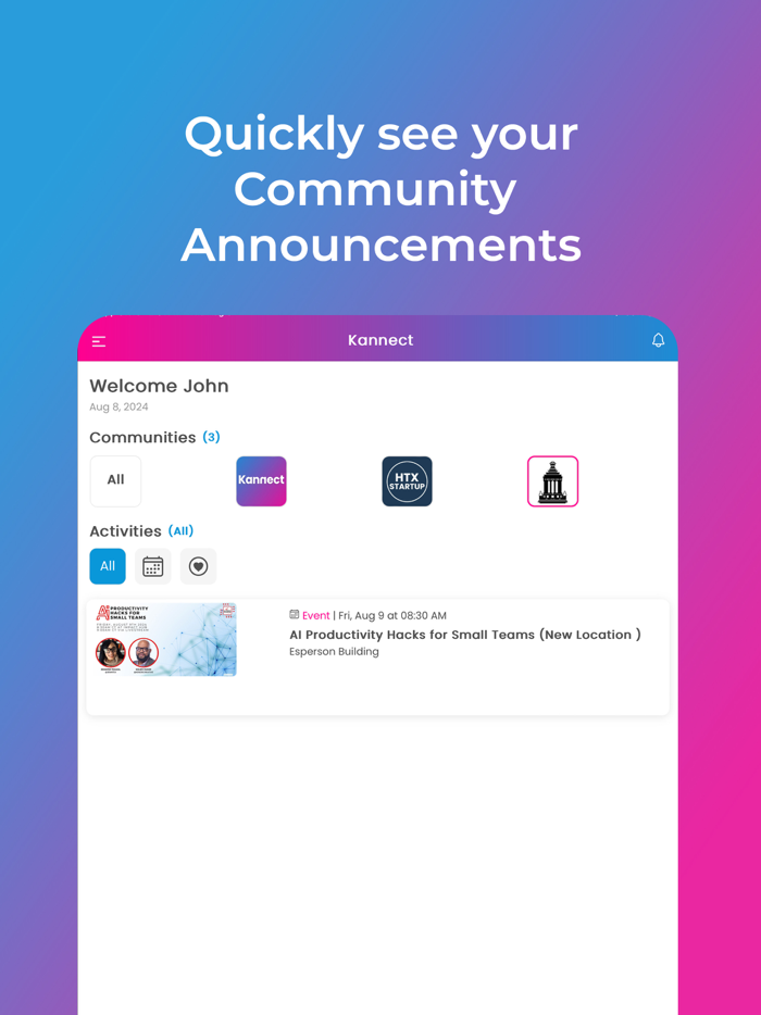 Kannect Community Hub