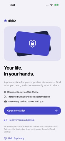 digiID: Document Wallet Screenshot 5 of 5