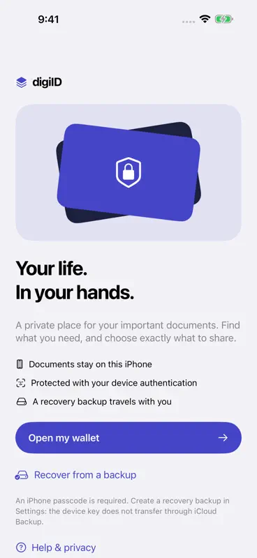 digiID: Document Wallet screenshot 5 of 5