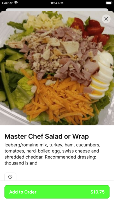 Mad Salads iPhone screenshot 3 - Food & Drink app